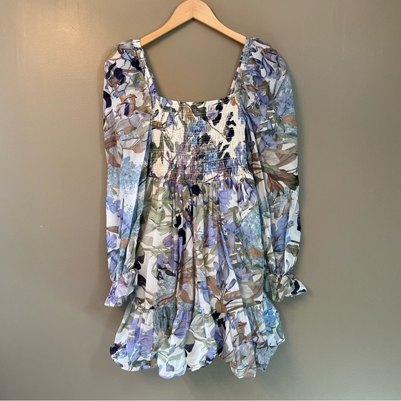 & Other Stories Floral Mini Dress - Picture 4 of 7